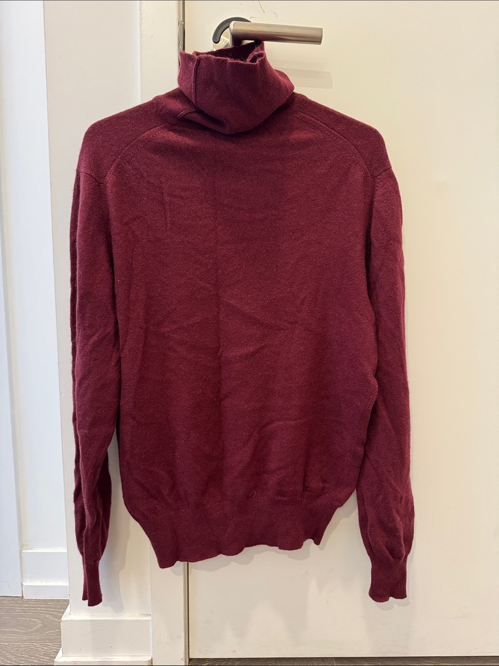 Ballantyne Burgundy Turtleneck Crew Sweater